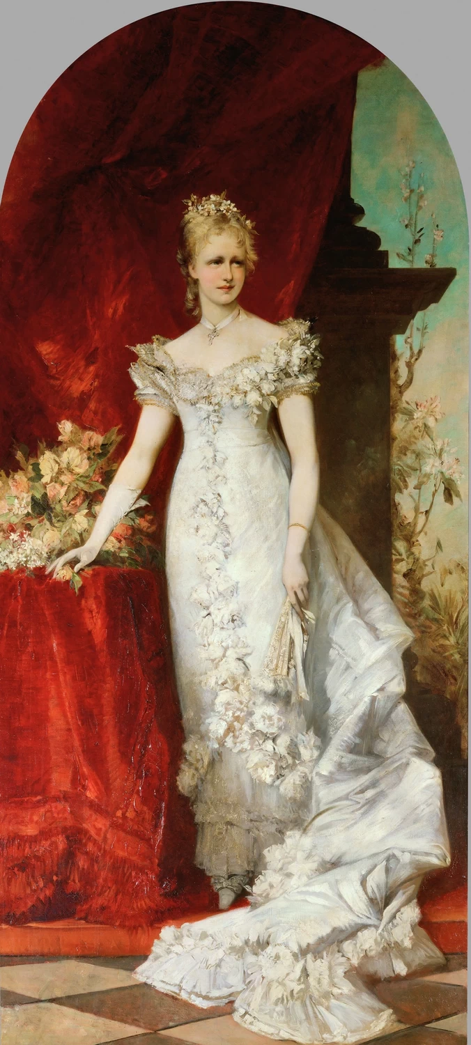 La principessa ereditaria Stephanie in un abito da ballo di raso leggero - Kunsthistorisches Museum, Vienna